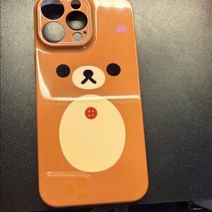 Adorable Bear Design Phone Case - Brown